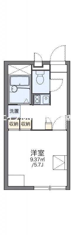 レオパレスリベルタ(1K/2階)の間取り写真