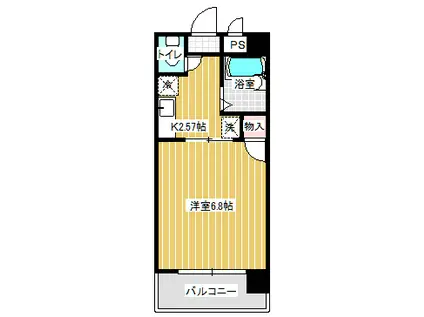 メープルガーデンパレス(1K/1階)の間取り写真