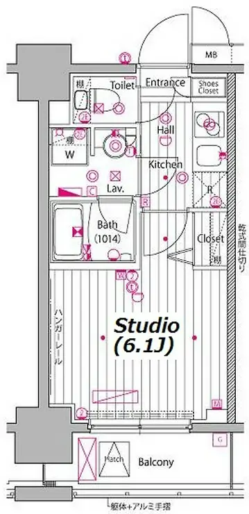 ガーラ・プレシャス川崎 11階階 間取り