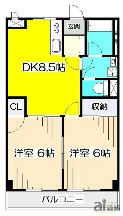 ライムかいぬま 5階階 間取り