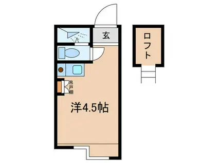 SOL-2(ワンルーム/2階)の間取り写真