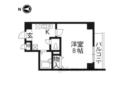 サムティ上堀川(1K/4階)の間取り写真