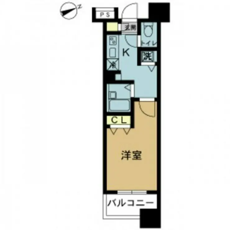 スカイコート八王子第5 14階階 間取り