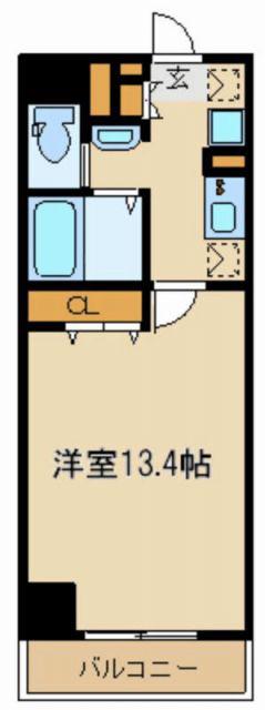 グラン・ドミール仙台駅東(1K/9階)の間取り写真