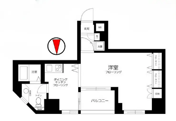 クローバーコート黒門町 8階階 間取り