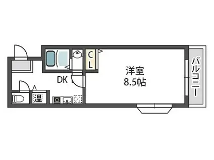 ヴェローナI(1DK/7階)の間取り写真