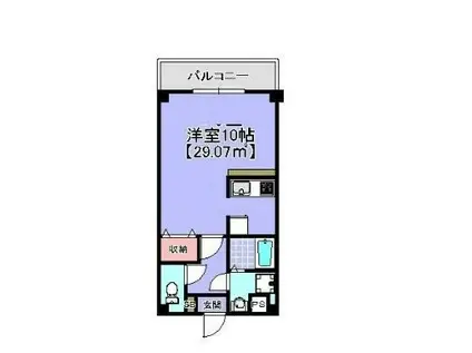 金太郎ヒルズ27(1K/2階)の間取り写真