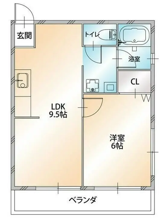 小林ハイツ 3階階 間取り