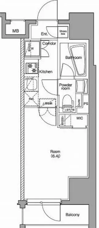 PREMIUM CUBE品川戸越DEUX 2階階 間取り
