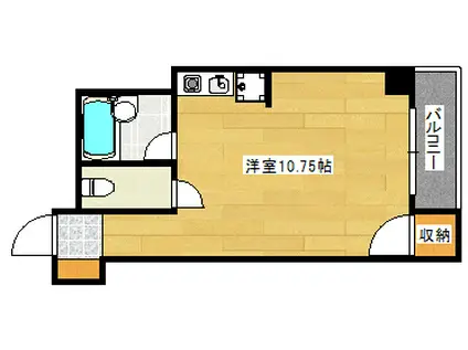 シャルル(ワンルーム/3階)の間取り写真