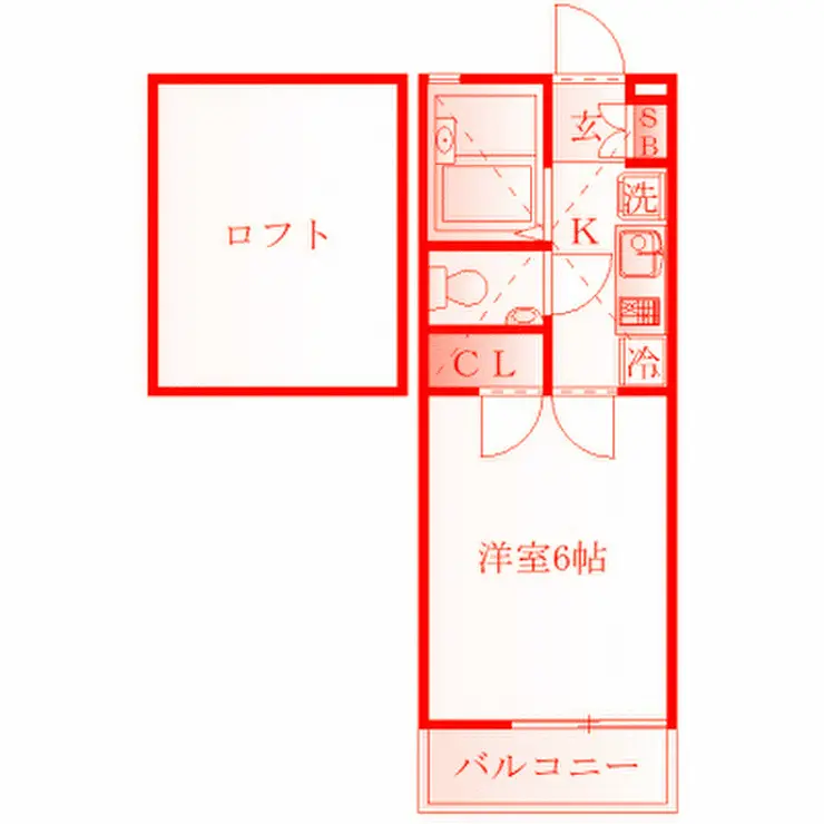 ラフィール汐入 2階階 間取り