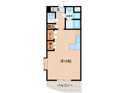 アーバンブレーム新川(ワンルーム/2階)の間取り写真