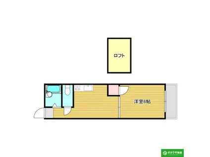 SPERANZA賀来(1DK/1階)の間取り写真