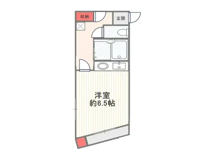 サラ デ カサ(1K/3階)の間取り写真