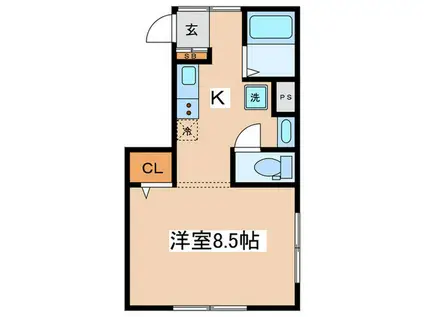 VISTA本駒込(1K/3階)の間取り写真