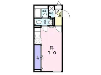 フォオーレ(ワンルーム/1階)の間取り写真