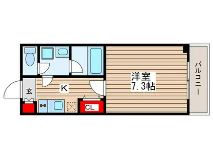 アルコバレーノ押上イースト(1K/5階)の間取り写真