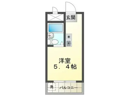しらさぎメモリアル(1K/1階)の間取り写真