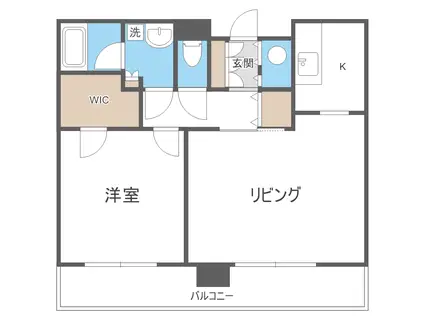 ビッグパレス南5条(1LDK/5階)の間取り写真