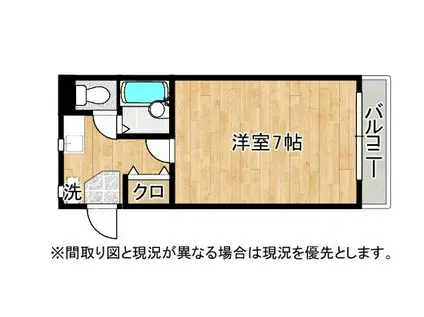 セレッサ桜通(1K/2階)の間取り写真