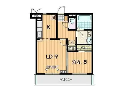 アーバンライフII(1LDK/3階)の間取り写真