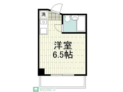 キャッスルアメジストI(ワンルーム/4階)の間取り写真