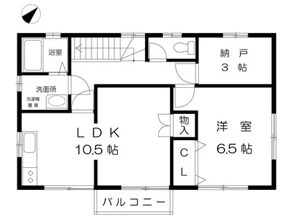 SWEETS摩耶(1LDK/2階)の間取り写真