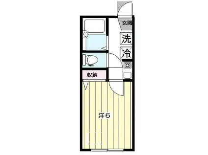 グランコート阿佐谷(1K/2階)の間取り写真