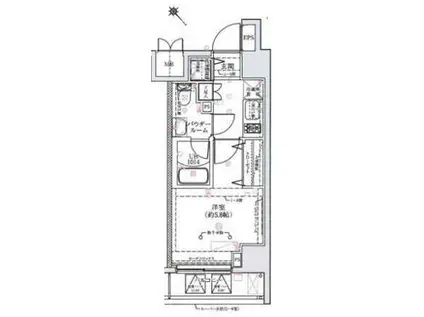 LUMEED横濱鶴見(1K/4階)の間取り写真