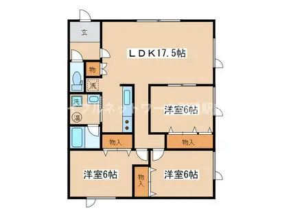 たくみ2002(3LDK/2階)の間取り写真