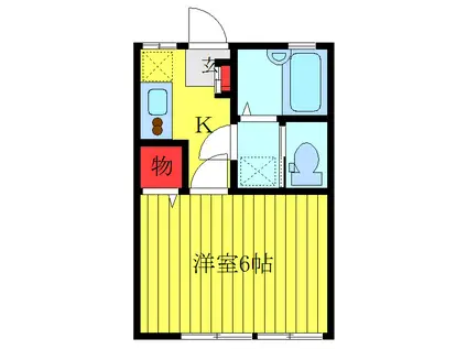 フレスコ志茂駅前(1K/2階)の間取り写真