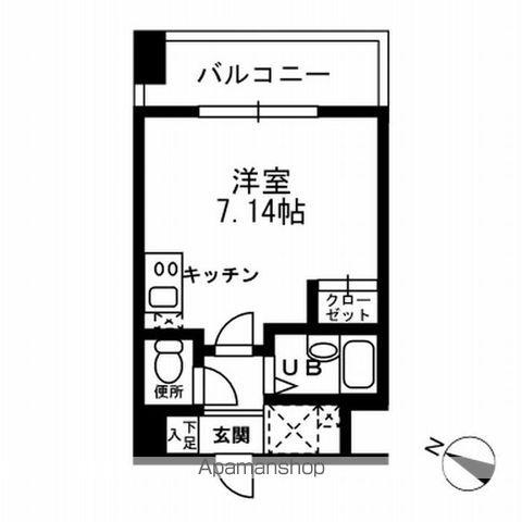 レジディア三越前(ワンルーム/8階)の間取り写真