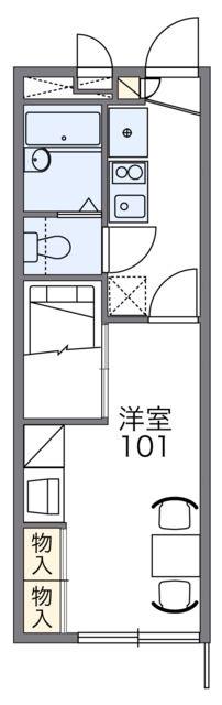 レオパレスアネックス(1K/1階)の間取り写真