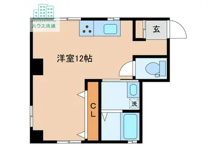 第一松平ビル(ワンルーム/4階)の間取り写真