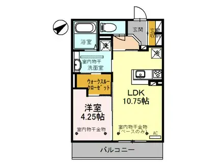 ルアナ・マーリエマーリエ(1LDK/3階)の間取り写真