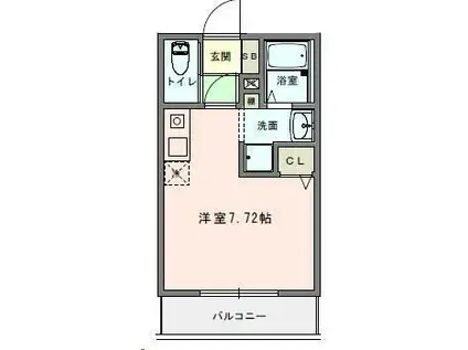 COSMO VILLA ATSUGI A(ワンルーム/1階)の間取り写真