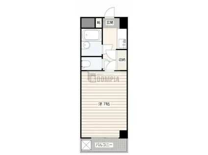 ADVANCE(1K/2階)の間取り写真