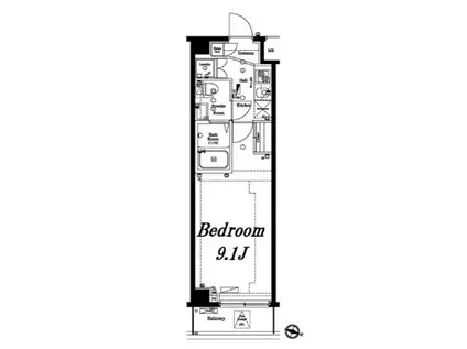 AXAS板橋区役所前(1K/1階)の間取り写真