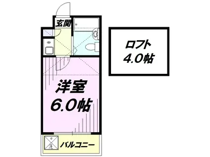 ル・コフレ(1K/3階)の間取り写真