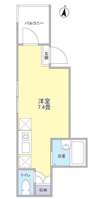 アルファ西日暮里(ワンルーム/3階)の間取り写真