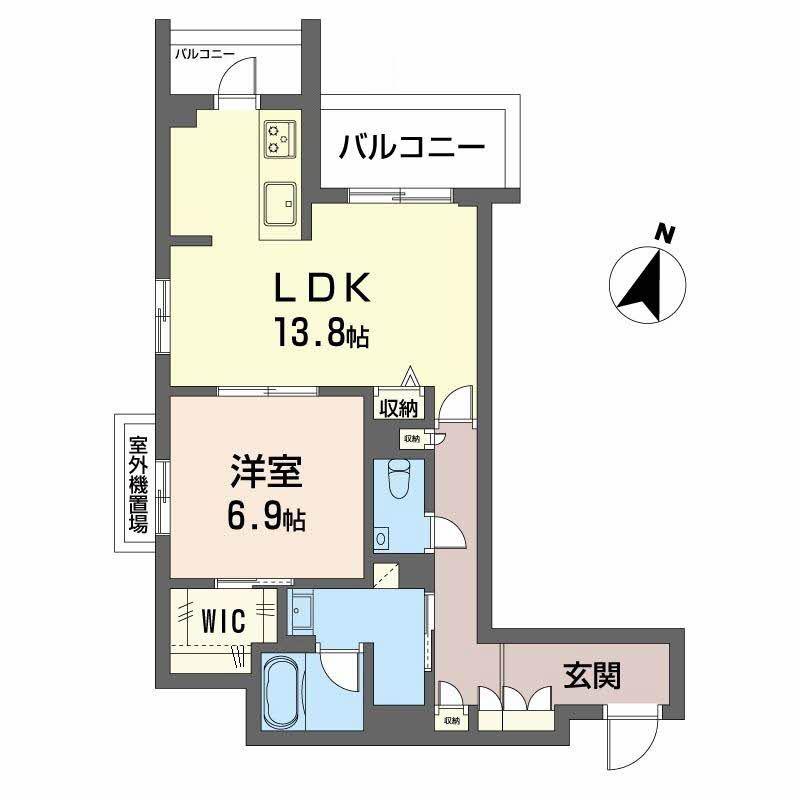 ベル エ ロンプラージュ(1LDK/3階)の間取り写真