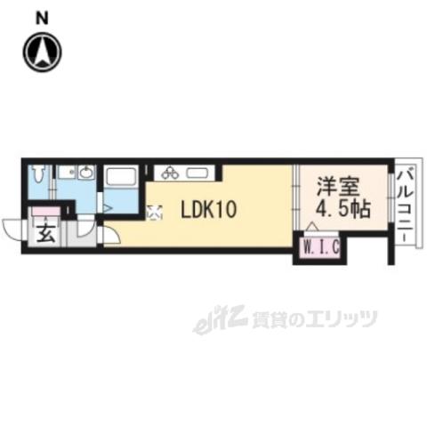 JMメゾン御所西(1LDK/3階)の間取り写真
