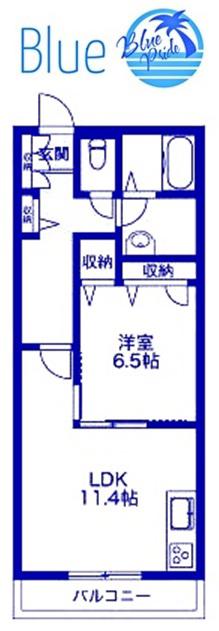 ラ・コリーナ(1LDK/3階)の間取り写真