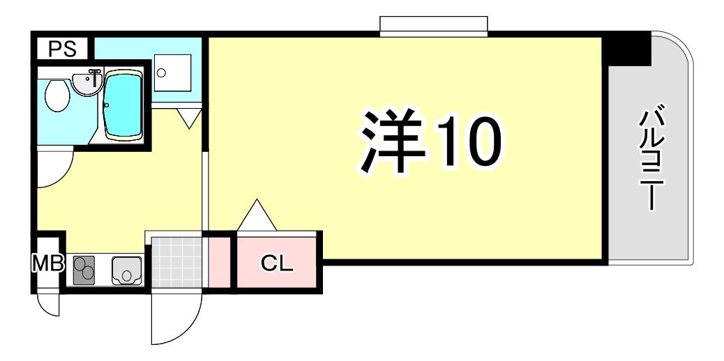 ジョイフル西宮(ワンルーム/5階)の間取り写真