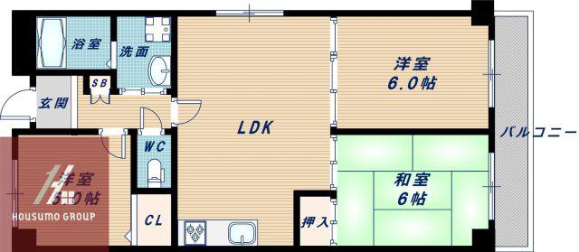 シティホームズ吹田・朝日が丘(3LDK/3階)の間取り写真