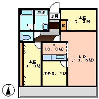 DグラフォートDSTOWER(3LDK/13階)の間取り写真