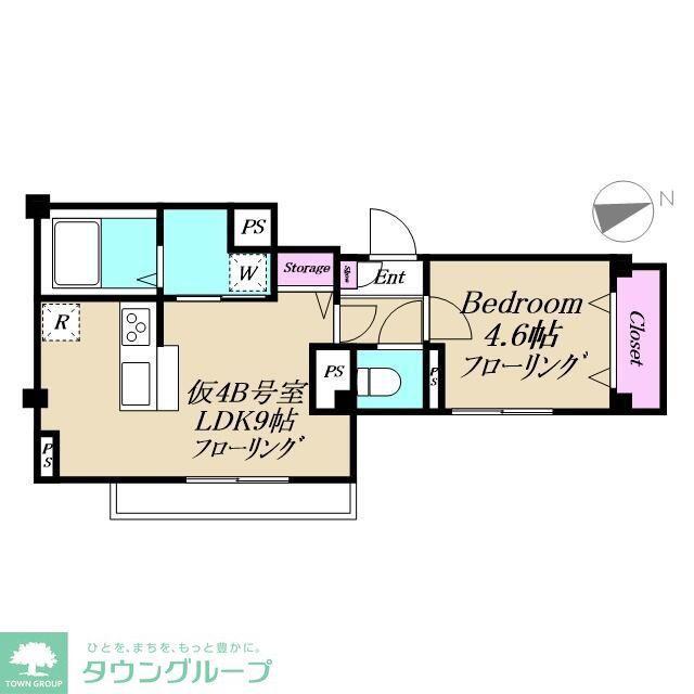 XEVO吉祥寺(1LDK/4階)の間取り写真