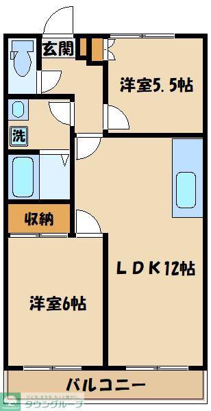 TRIPLET(3DK/1階)の間取り写真