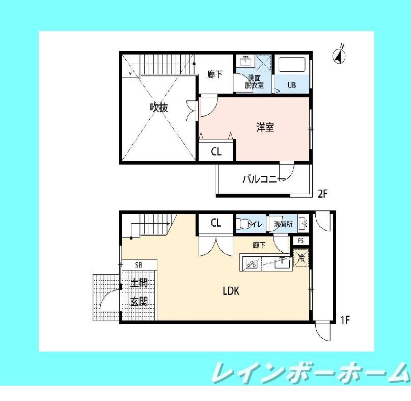 KASHIWANOHA HYGGE(1LDK/1階)の間取り写真