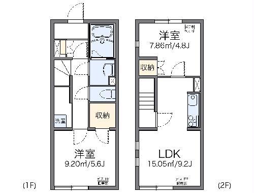 レオネクストハピネス3号館(2LDK/1階)の間取り写真